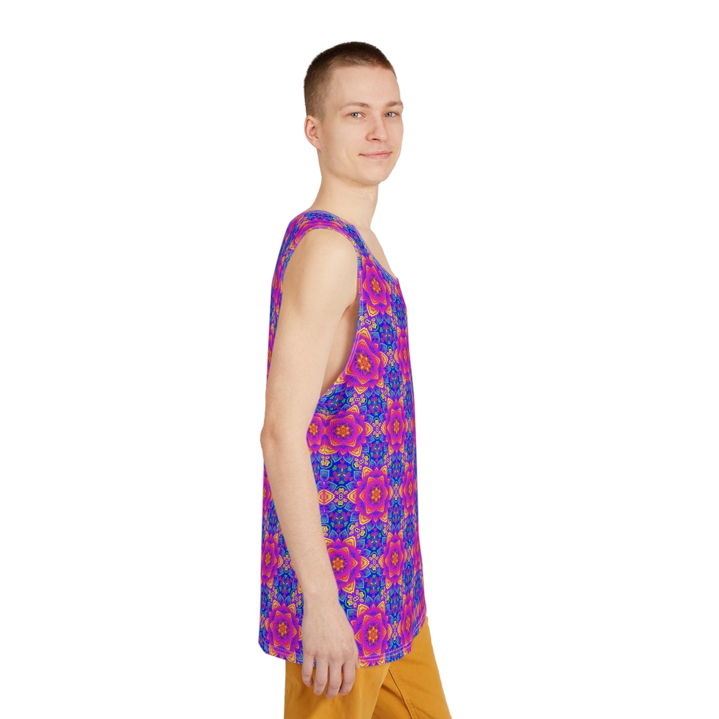 "Mystic Flower Lattice" MEN'S TANK TOP