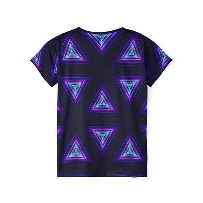 Back view of the Dark Prism sport tee, showing the full print pattern.