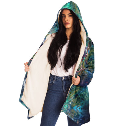 "Fluer de Vie" HOODED CLOAK