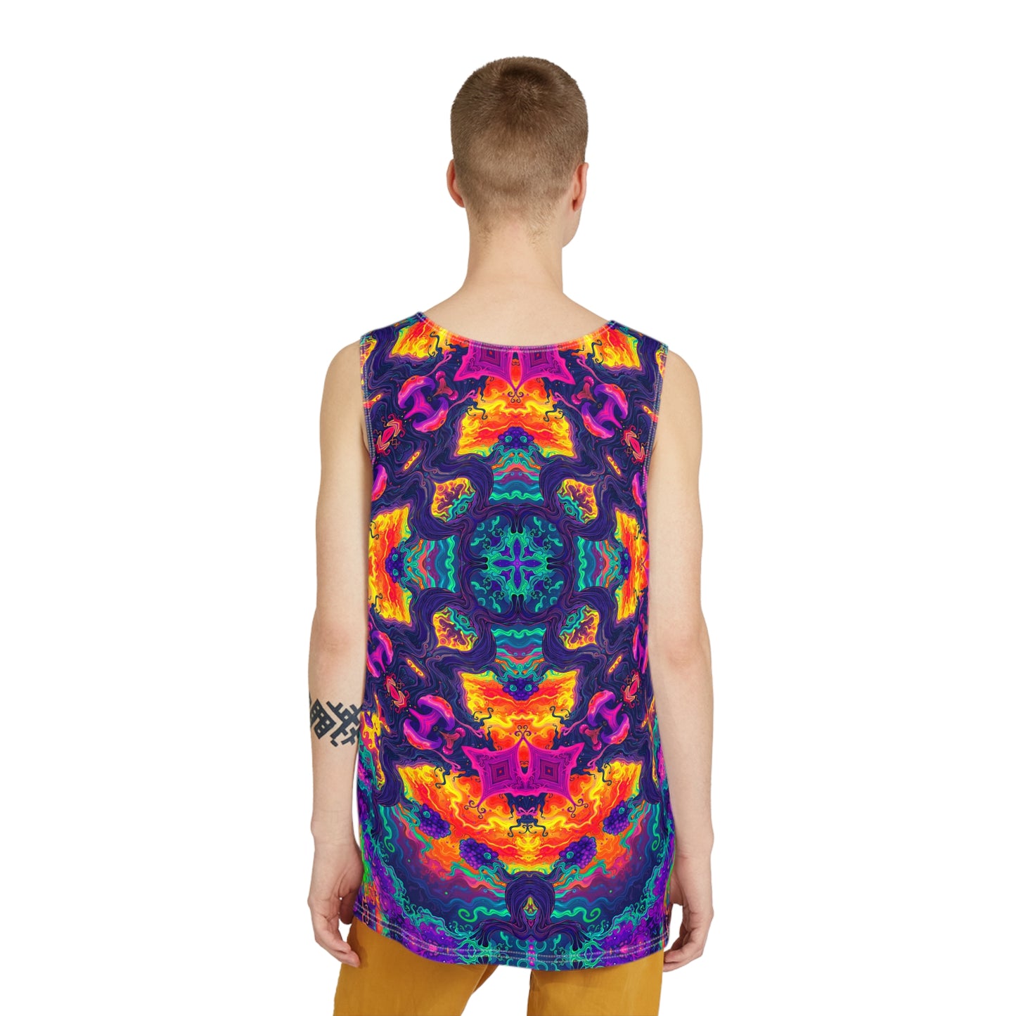 "Mush Tree So Color Mandala" MEN'S TANK TOP
