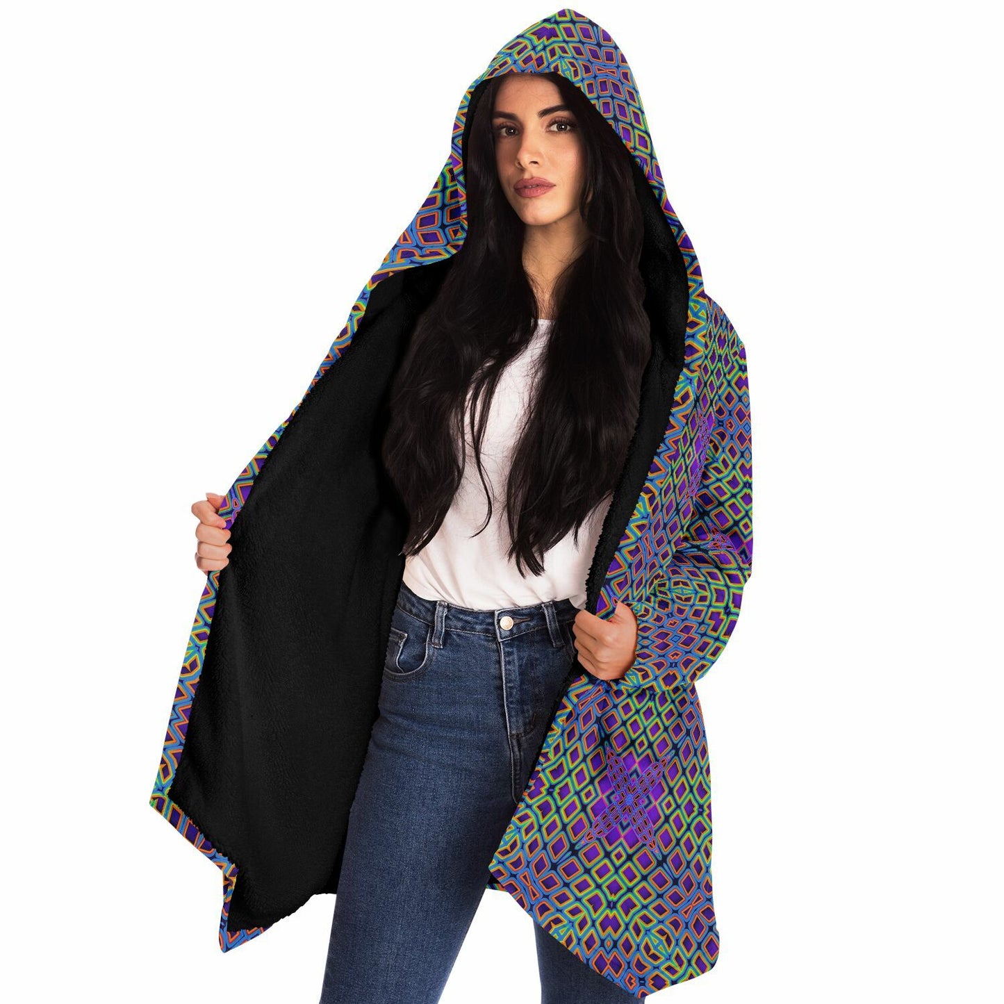 "Cymatic Surge" HOODED CLOAK