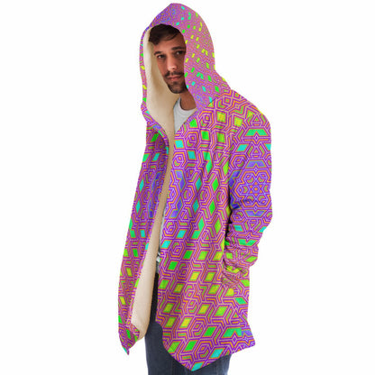 "Qwerty Bloom" HOODED CLOAK