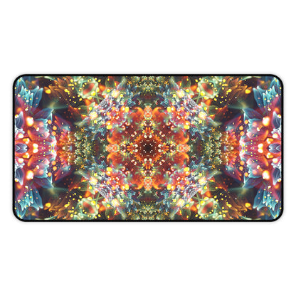 "Kaleidobloom" DESK MAT / MOUSE PAD (12x18)(12x22)(15.5x31)