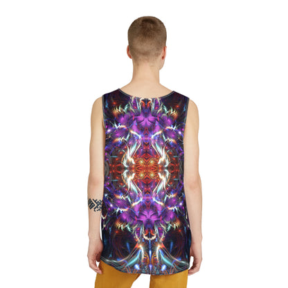 Back view of the 'Dragon Heart' men's tank top.