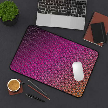 "Pink Flower of Life Pattern" DESK MAT (12x18)(12x22)(15.5x31)
