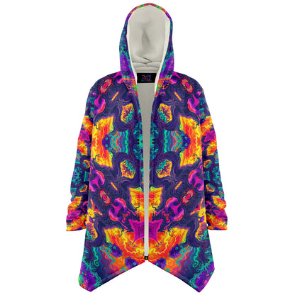 "Mush Tree So Color Mandala" HOODED CLOAK