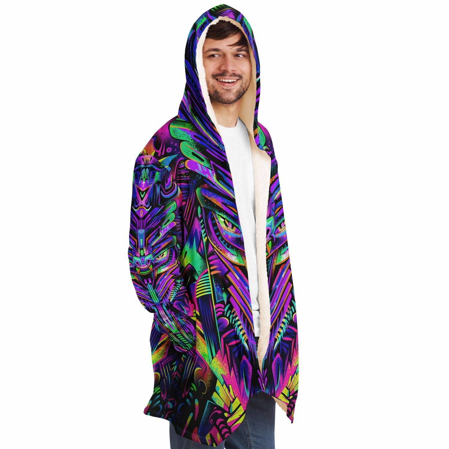 "Psyro" HOODED CLOAK