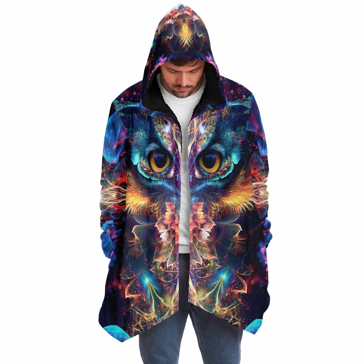 "Peekaboo" HOODED CLOAK (Black)