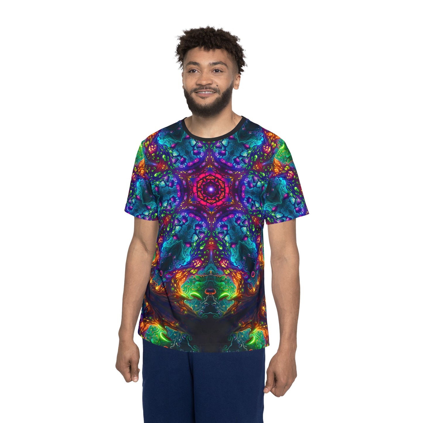 "Fungus Amongus Mandala" (MEN'S) SPORT TEE