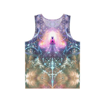 Front view of The Alchemist's Breath men's tank top, full all-over print visible.