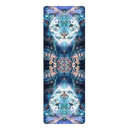 The Solitude V2 yoga mat with an edge-to-edge psychedelic print.