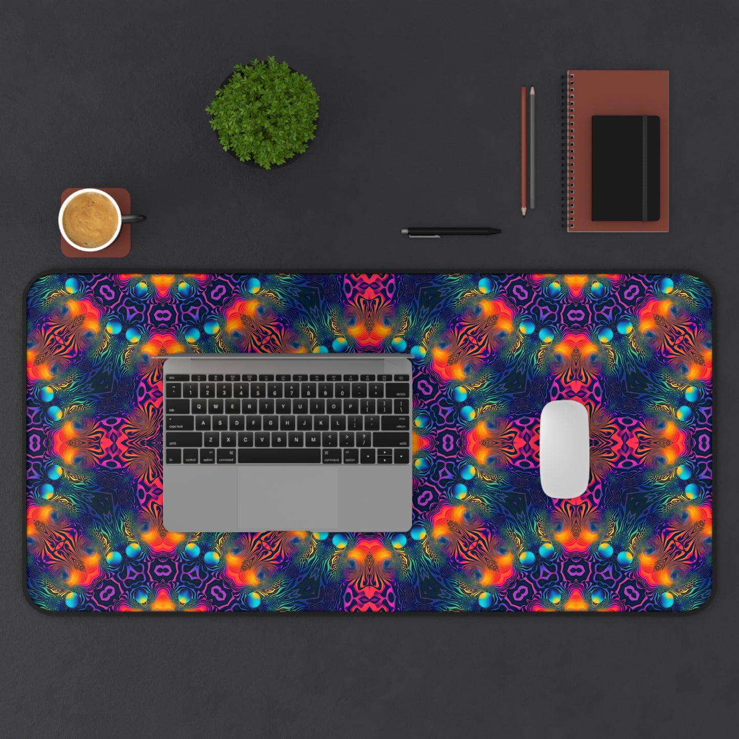 "Cosmic Fingerprint V3" DESK MAT (12x18)(12x22)(15.5x31)