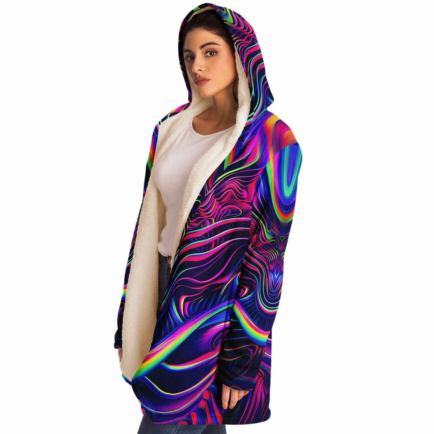 "The Neon Effect" HOODED CLOAK