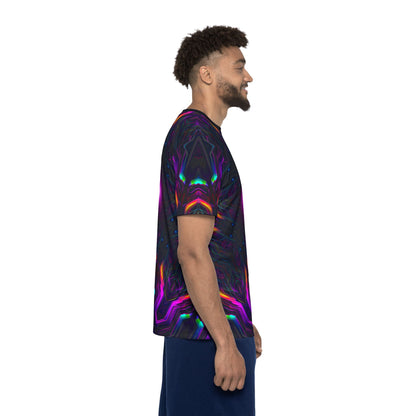 Collar detail of the "Knight City Core" sport tee, showing the neckline and classic fit finish.