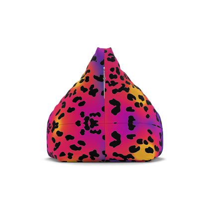 "Rainbow Leopard" BEAN BAG CHAIR COVER