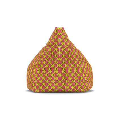 "Yellow and Pink Smiley Pattern" BEAN BAG CHAIR COVER