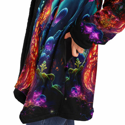 "Fungal Abyss" HOODED CLOAK