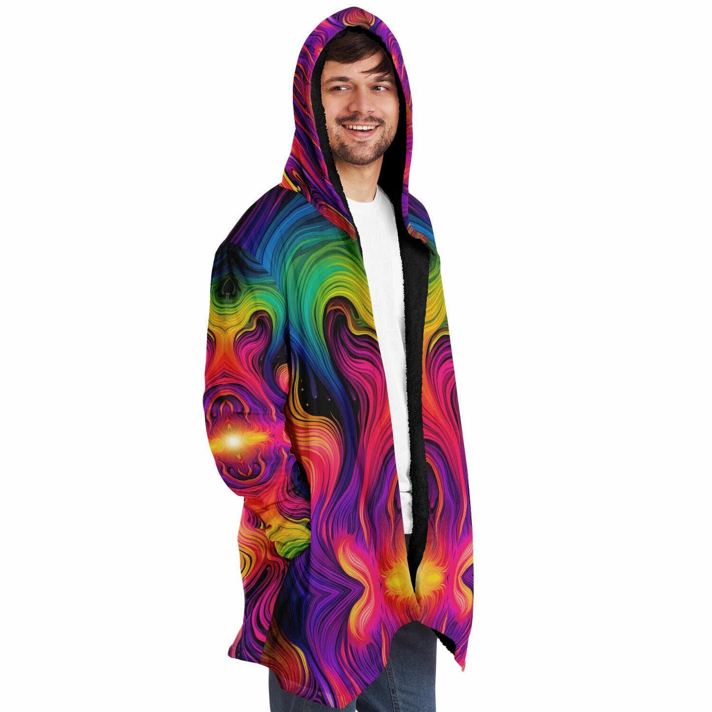 "Cosmic Currents" HOODED CLOAK