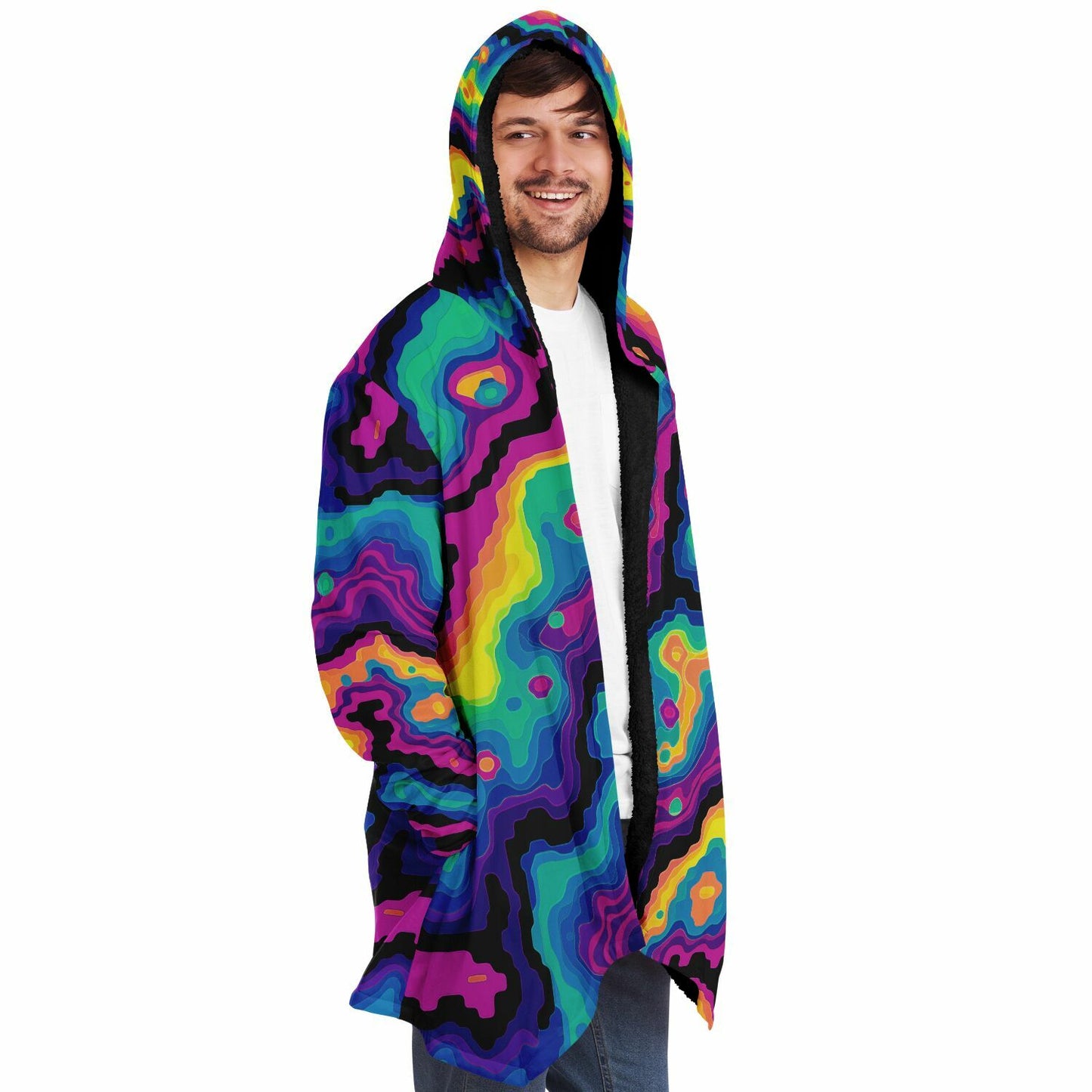 "Digiheat" HOODED CLOAK