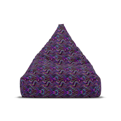 "Purple Liquid Pattern" BEAN BAG CHAIR COVER