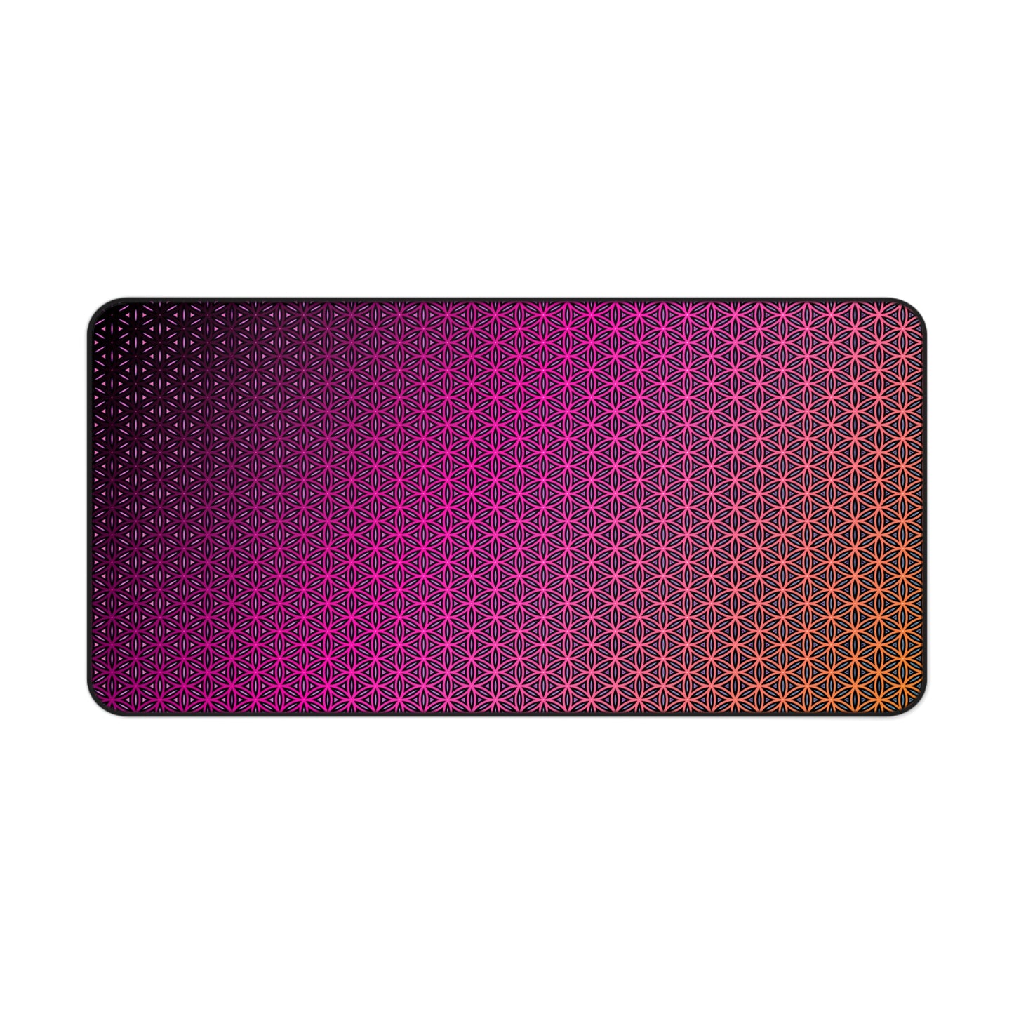 "Pink Flower of Life Pattern" DESK MAT (12x18)(12x22)(15.5x31)