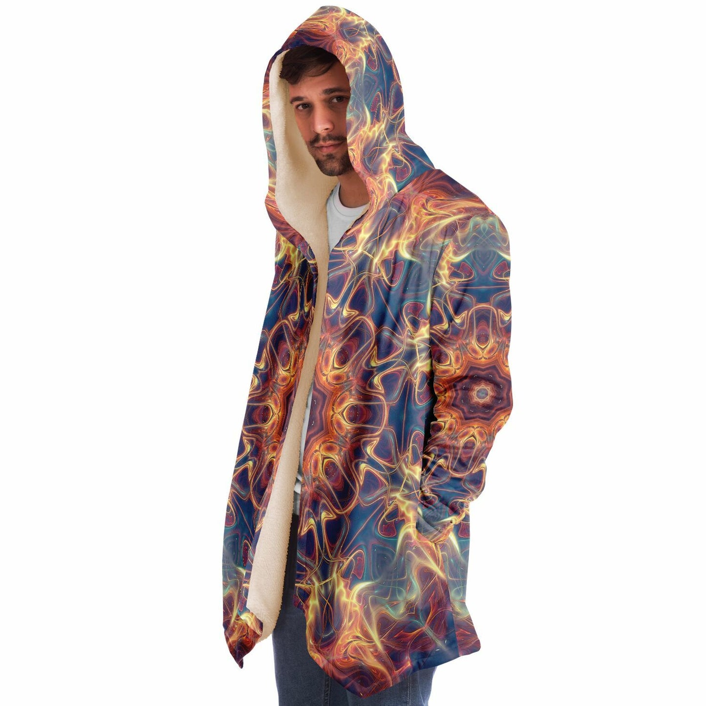 "Aquatic Rays" HOODED CLOAK