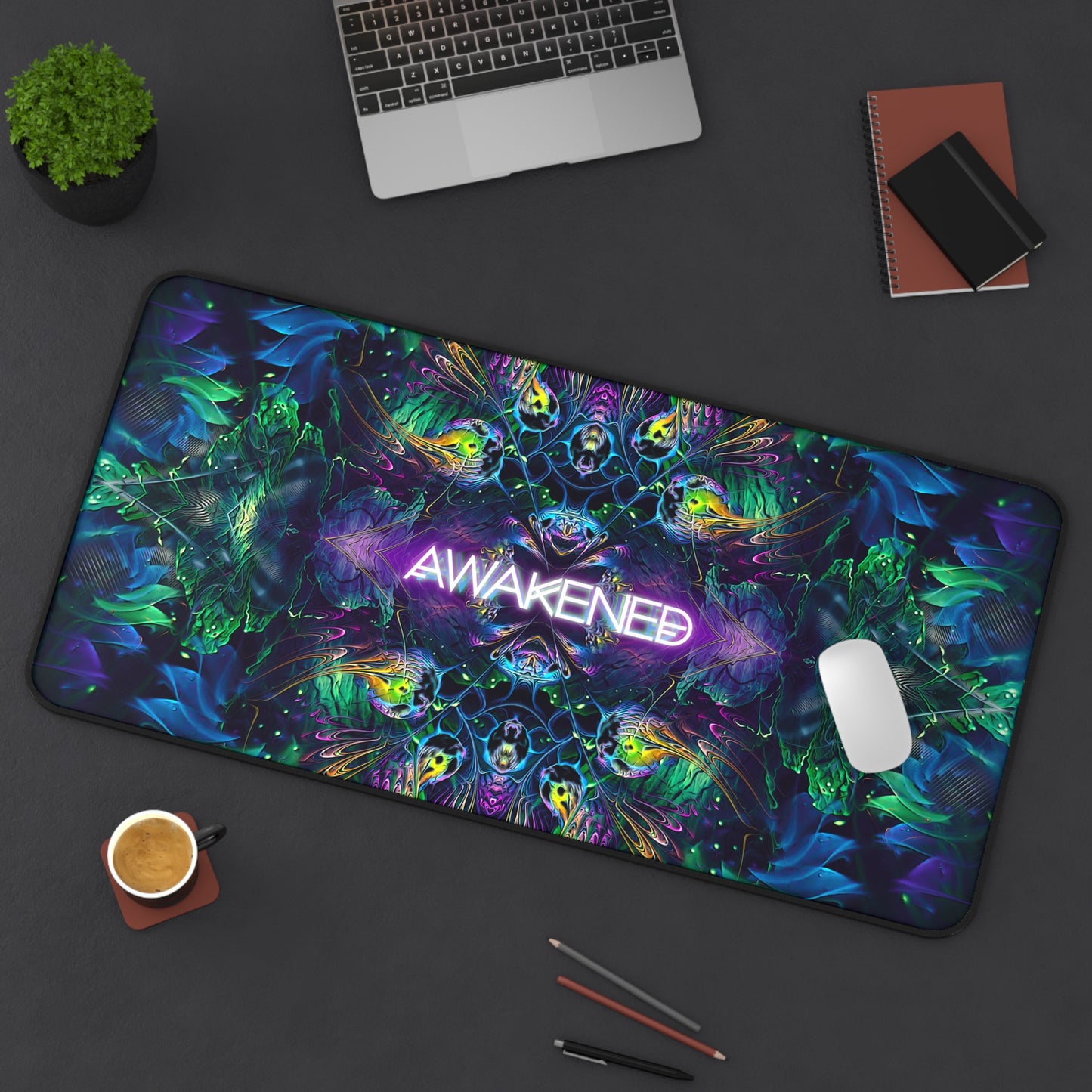 "Awakened (With Text)" DESK MAT (12x18)(12x22)(15.5x31)