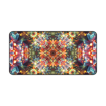 "Kaleidobloom" DESK MAT / MOUSE PAD (12x18)(12x22)(15.5x31)