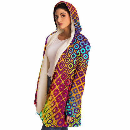 "Peacocking" HOODED CLOAK