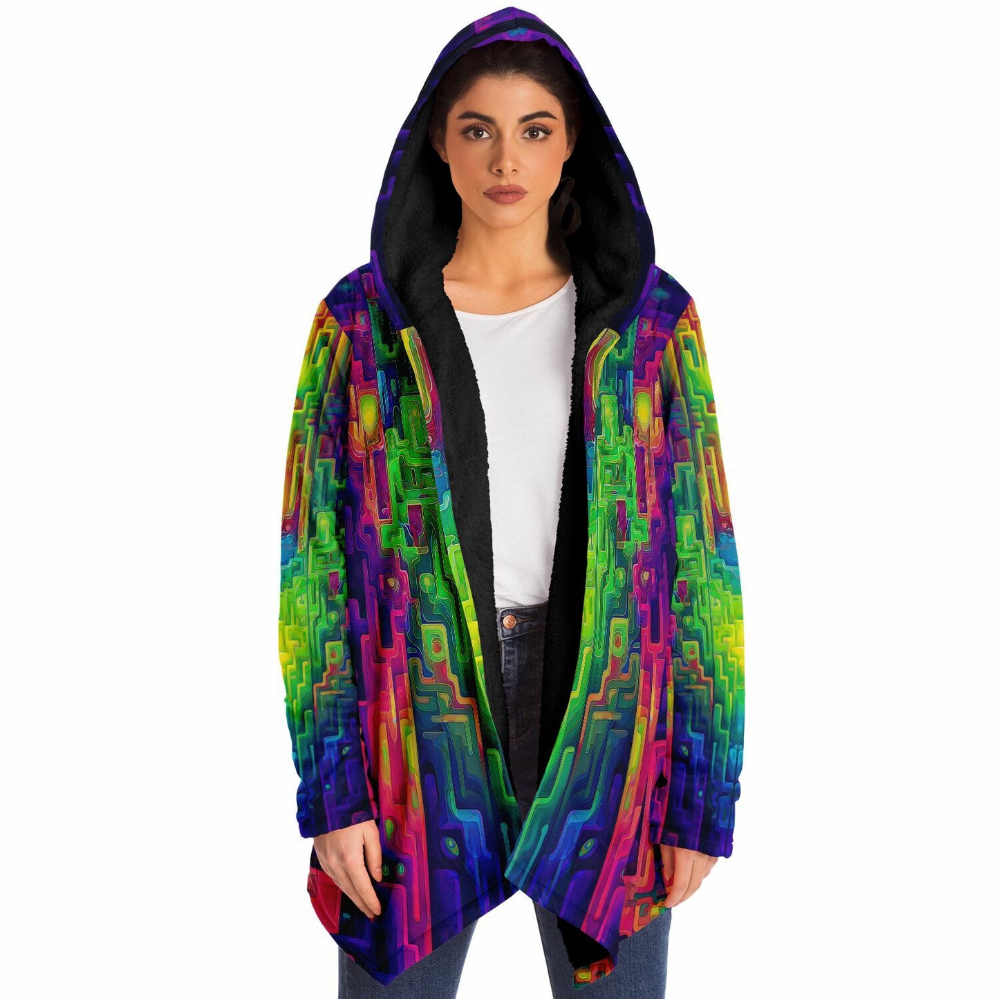 "Galaga" HOODED CLOAK