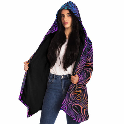 "Rainbow Zebra" HOODED CLOAK