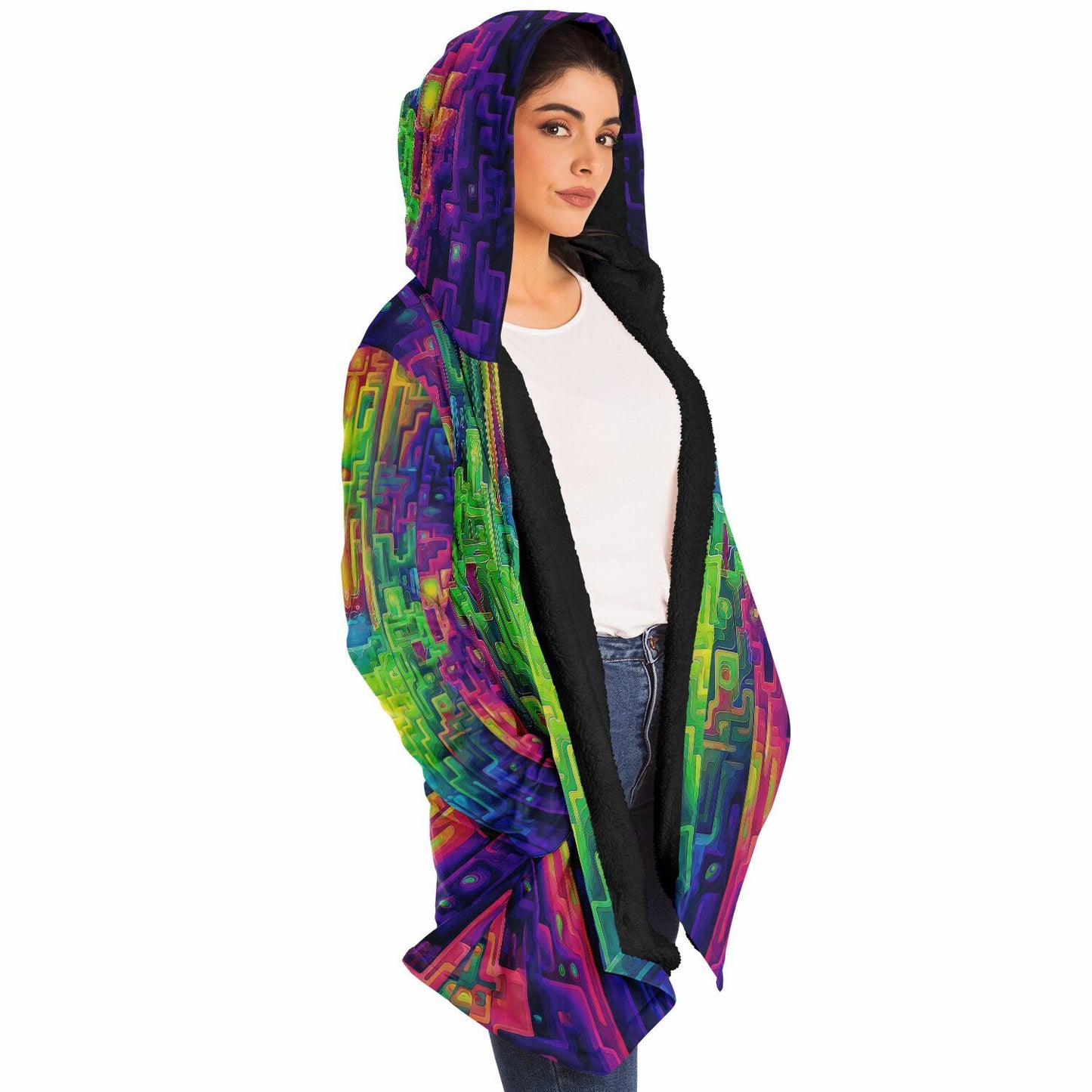 "Galaga" HOODED CLOAK