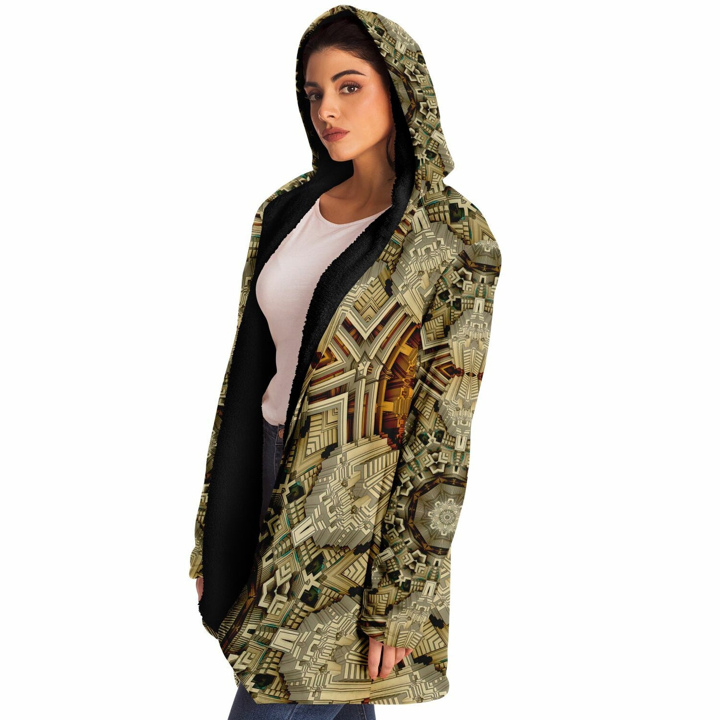 "Mayan Web" HOODED CLOAK