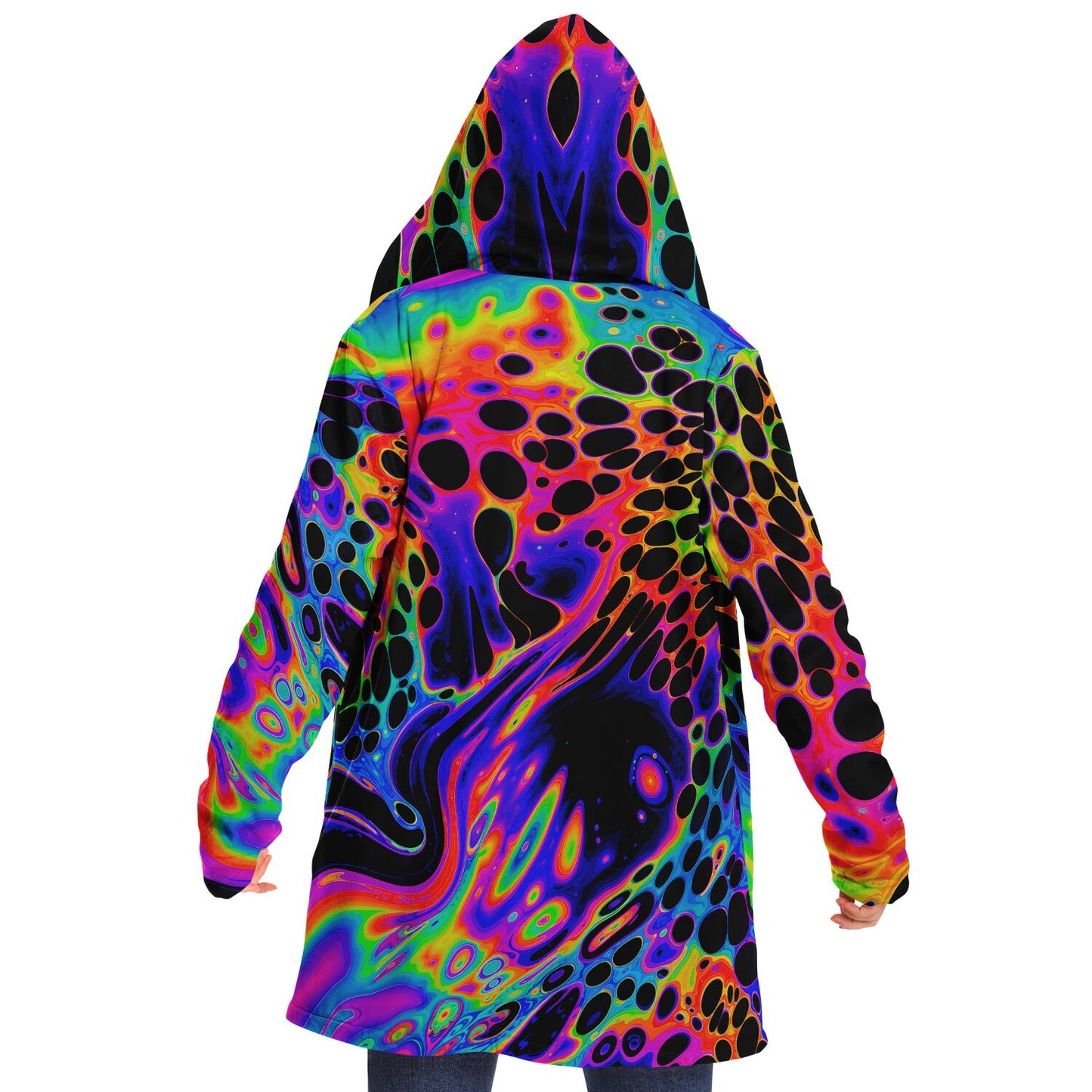 "Auroric Spill" HOODED CLOAK