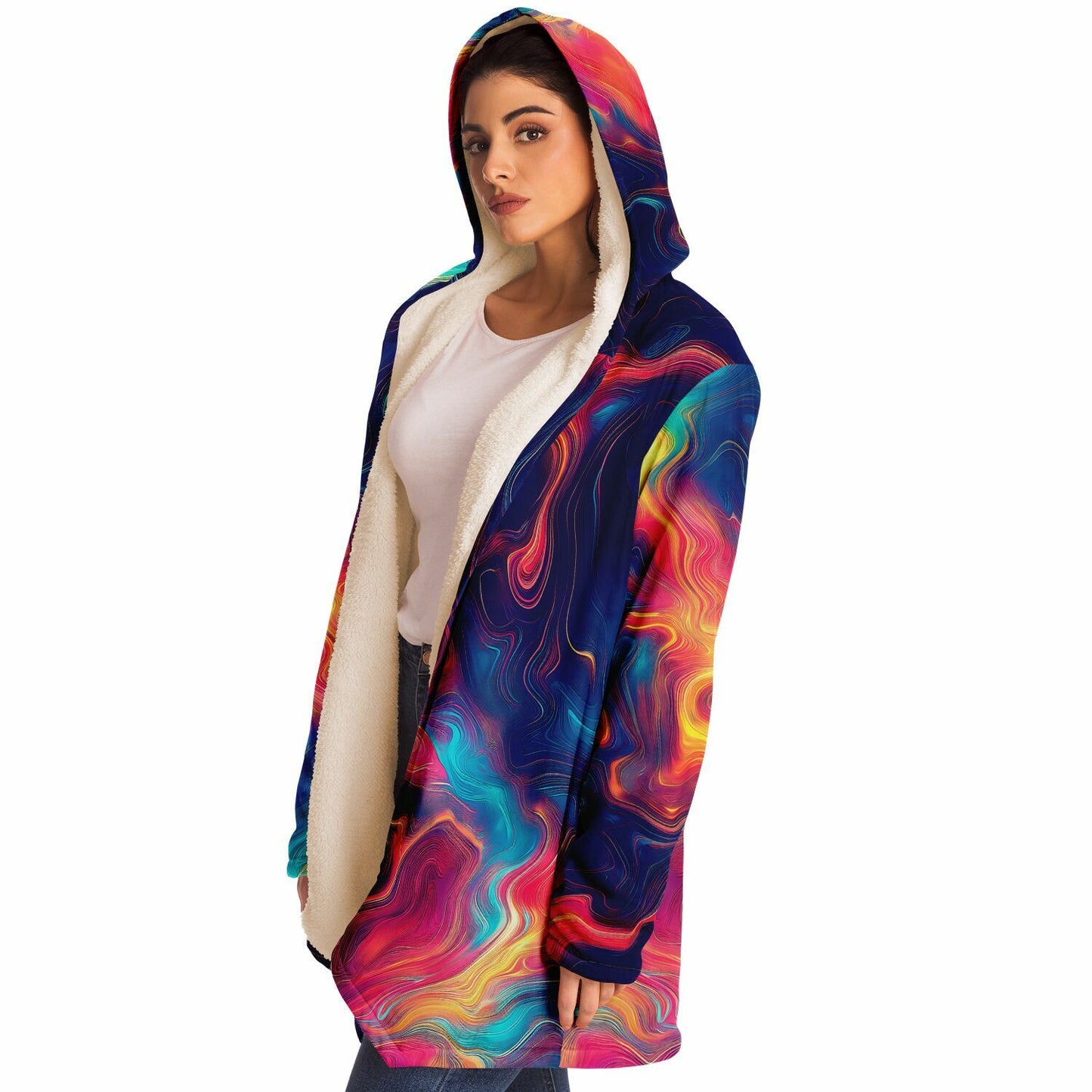 "Oil Valley" HOODED CLOAK