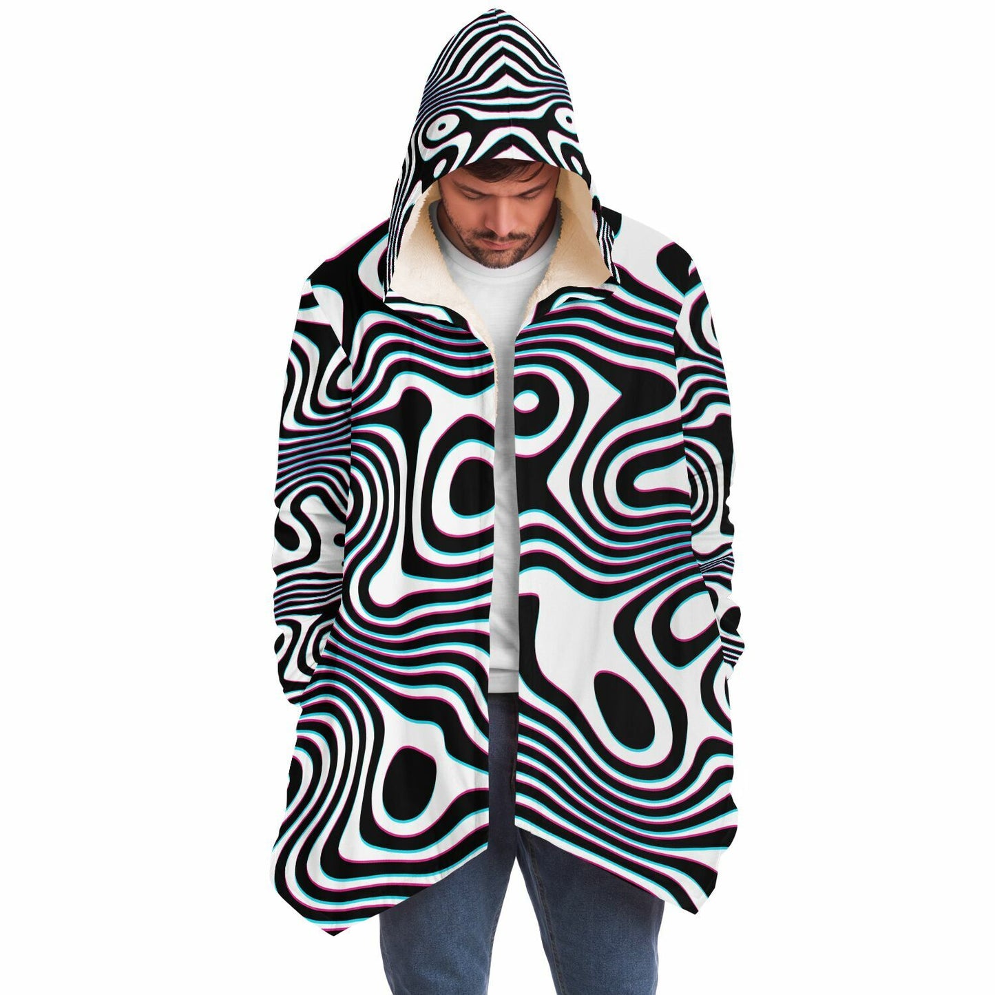 "Wild Cat (White)" HOODED CLOAK