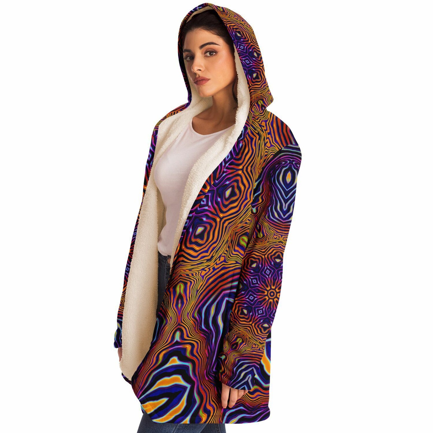 "King of the Festival Mandala" HOODED CLOAK