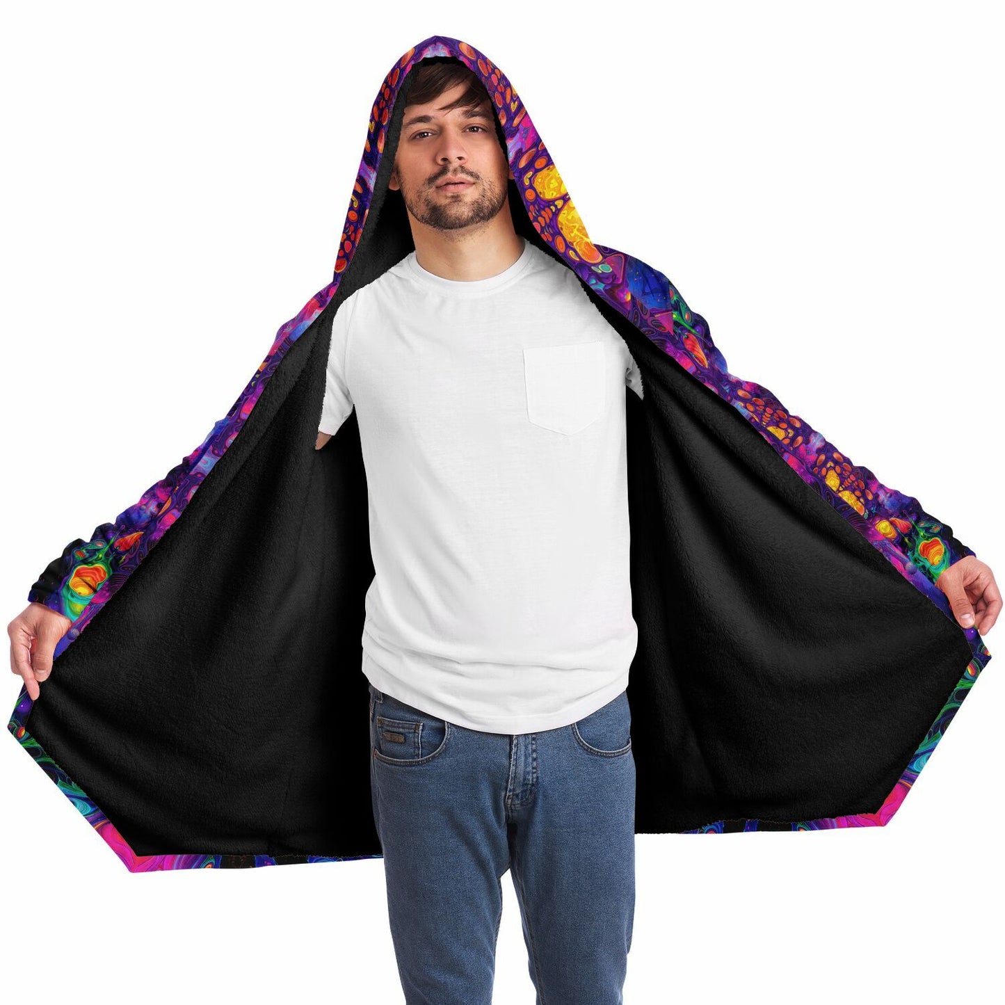 "Nebulon Burst" HOODED CLOAK
