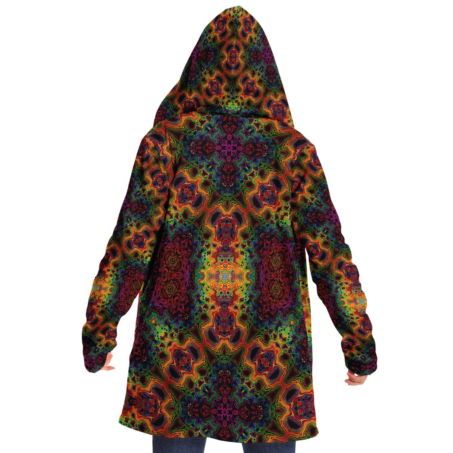 "Lysergic Burst" HOODED CLOAK