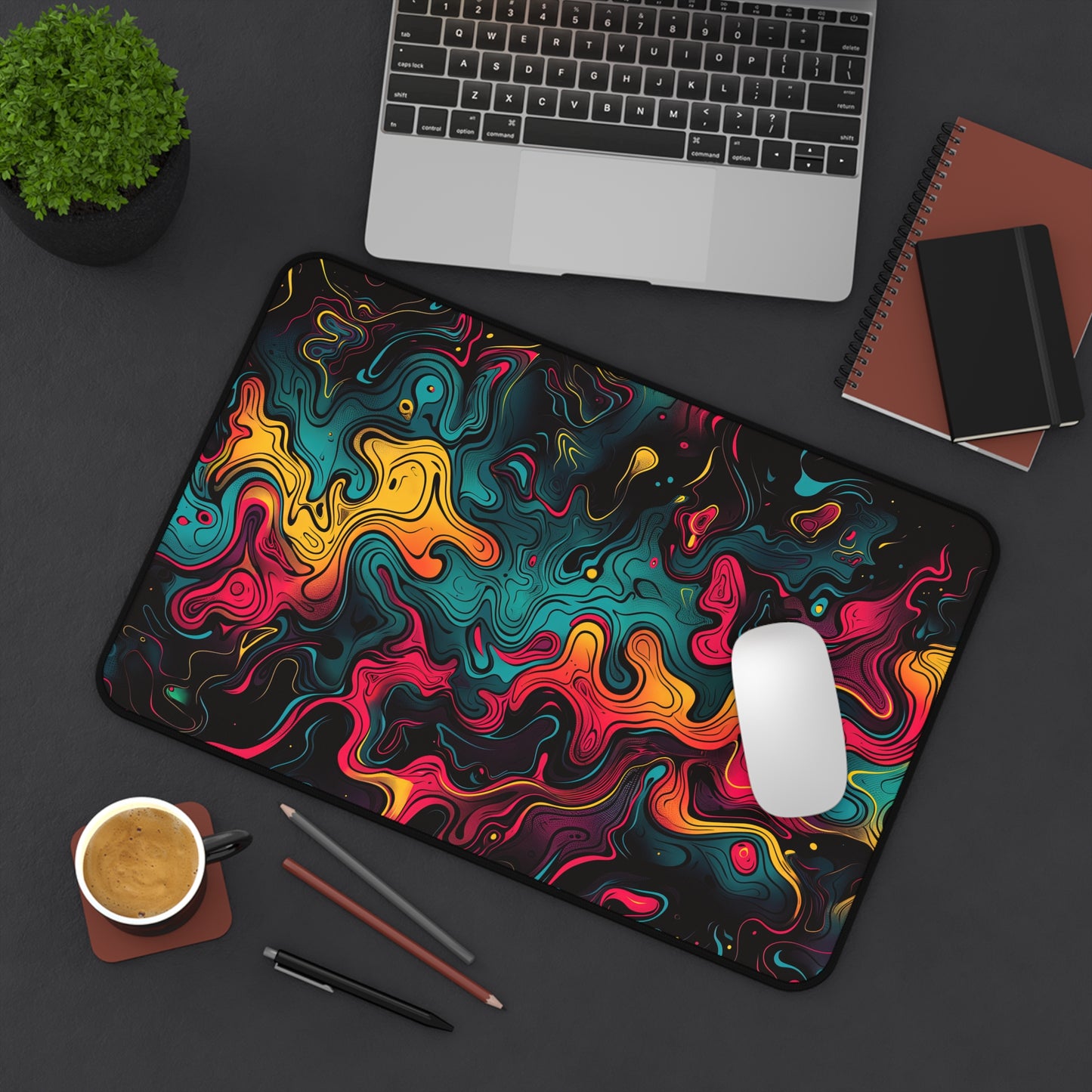 "Neon Oil" DESK MAT (12x18)(12x22)(15.5x31)