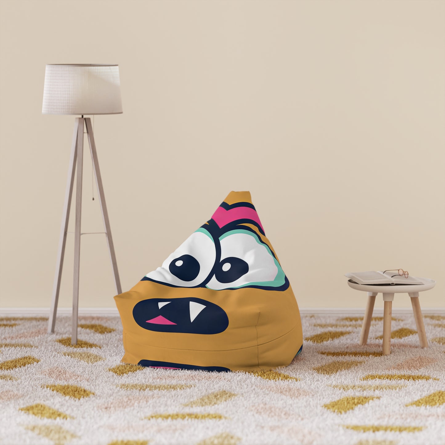 "Confused Face" BEAN BAG CHAIR COVER