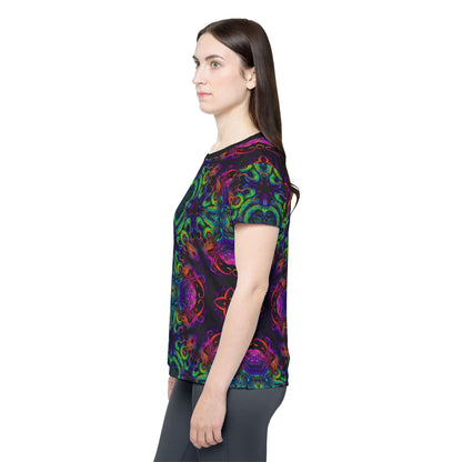 Flat lay of the Cthulhu Kaleider sport tee showing the overall design.