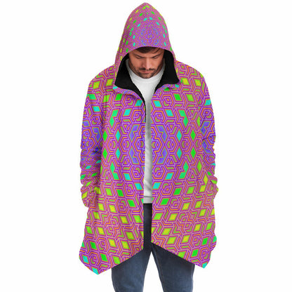 "Qwerty Bloom" HOODED CLOAK