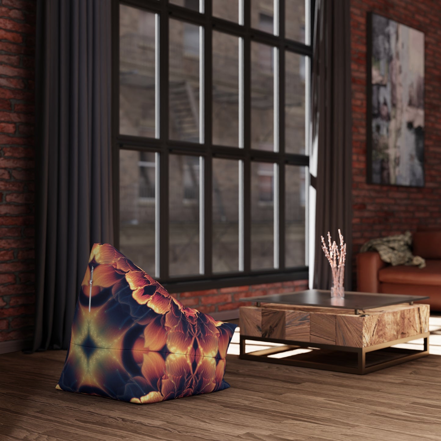 "Mandala Bloom" BEAN BAG CHAIR COVER