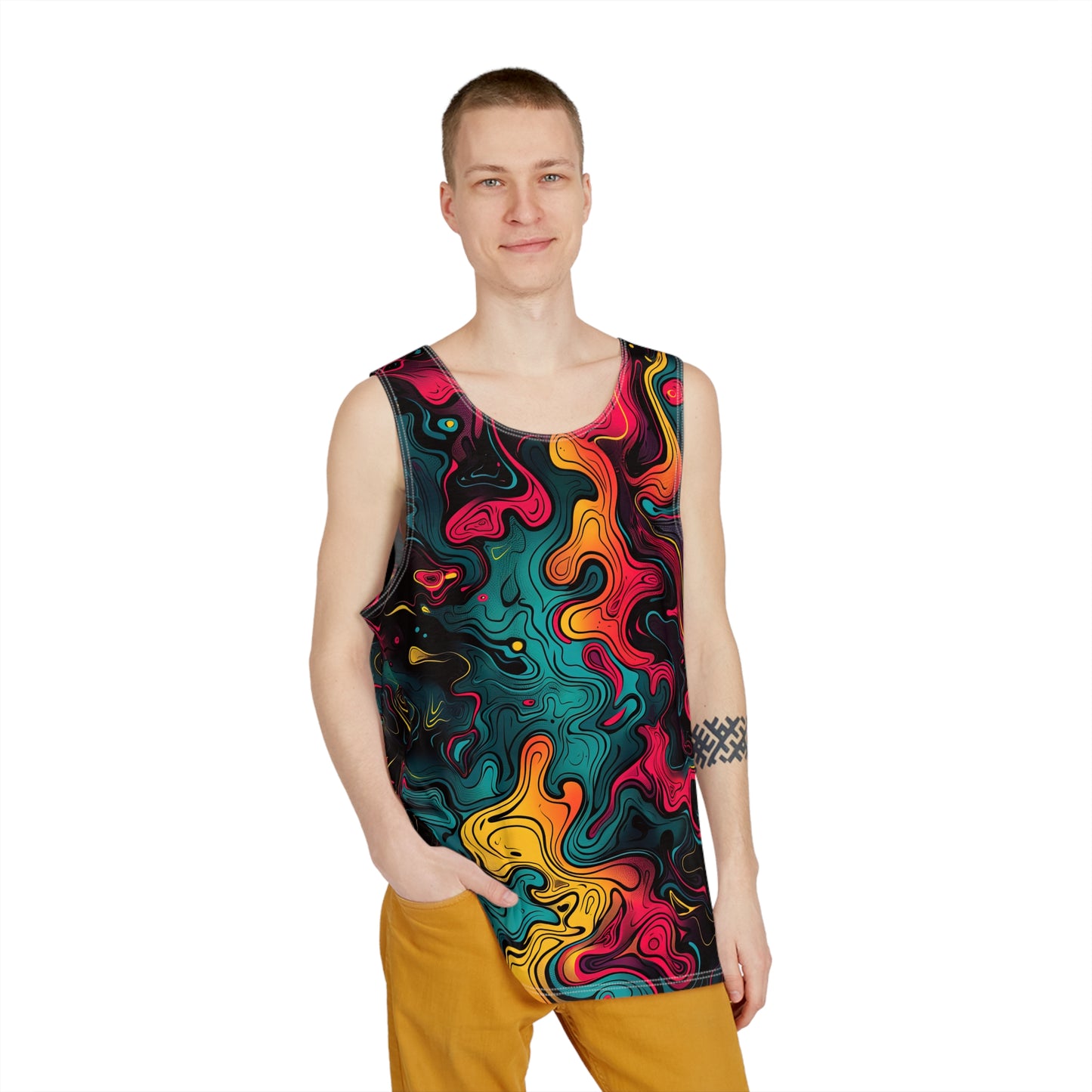 "Neon Oil" MEN'S TANK TOP