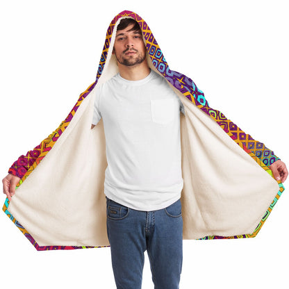 "Peacocking" HOODED CLOAK