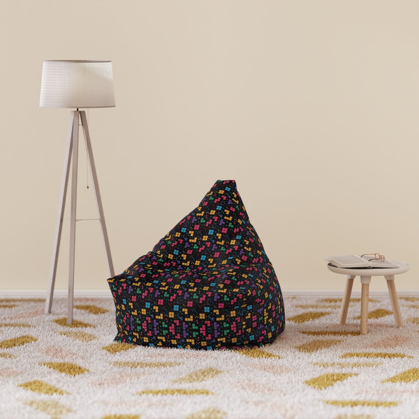 "Tetris Pattern" BEAN BAG CHAIR COVER