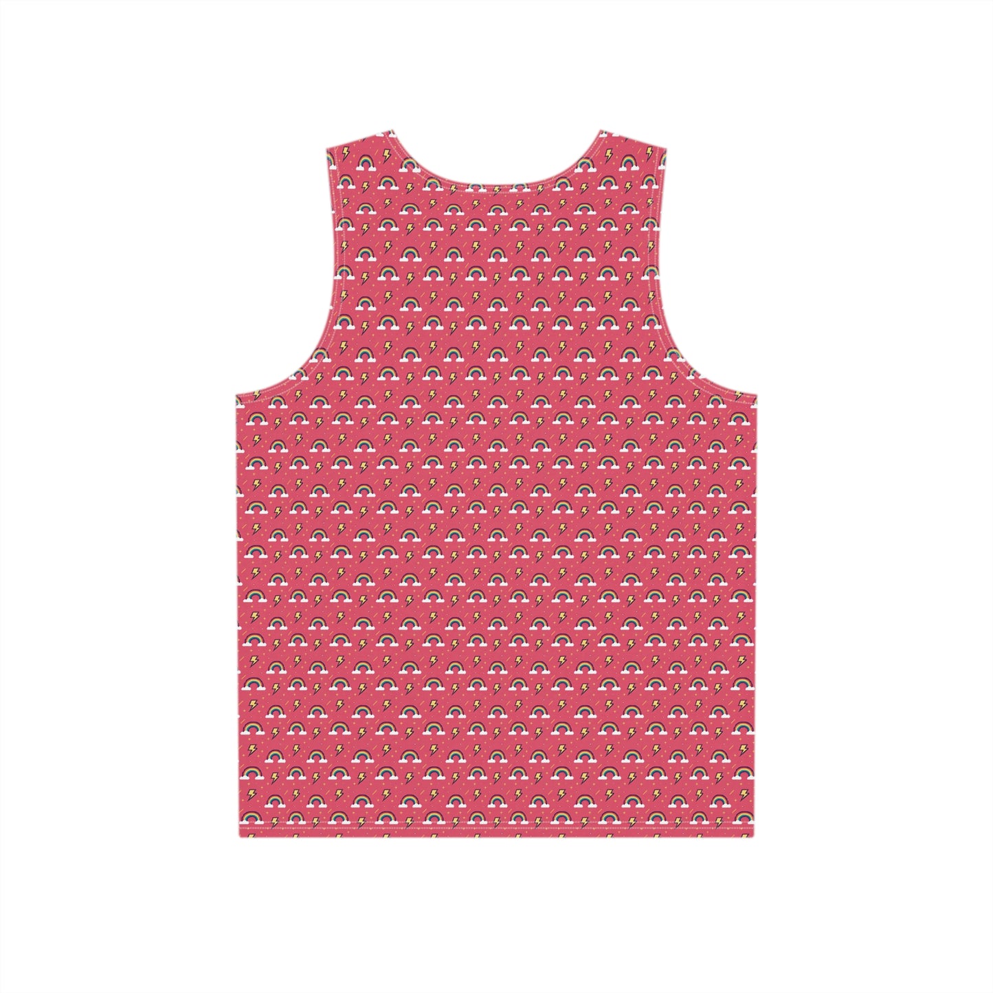 "Rainbows and Lightning Pink" MEN'S TANK TOP