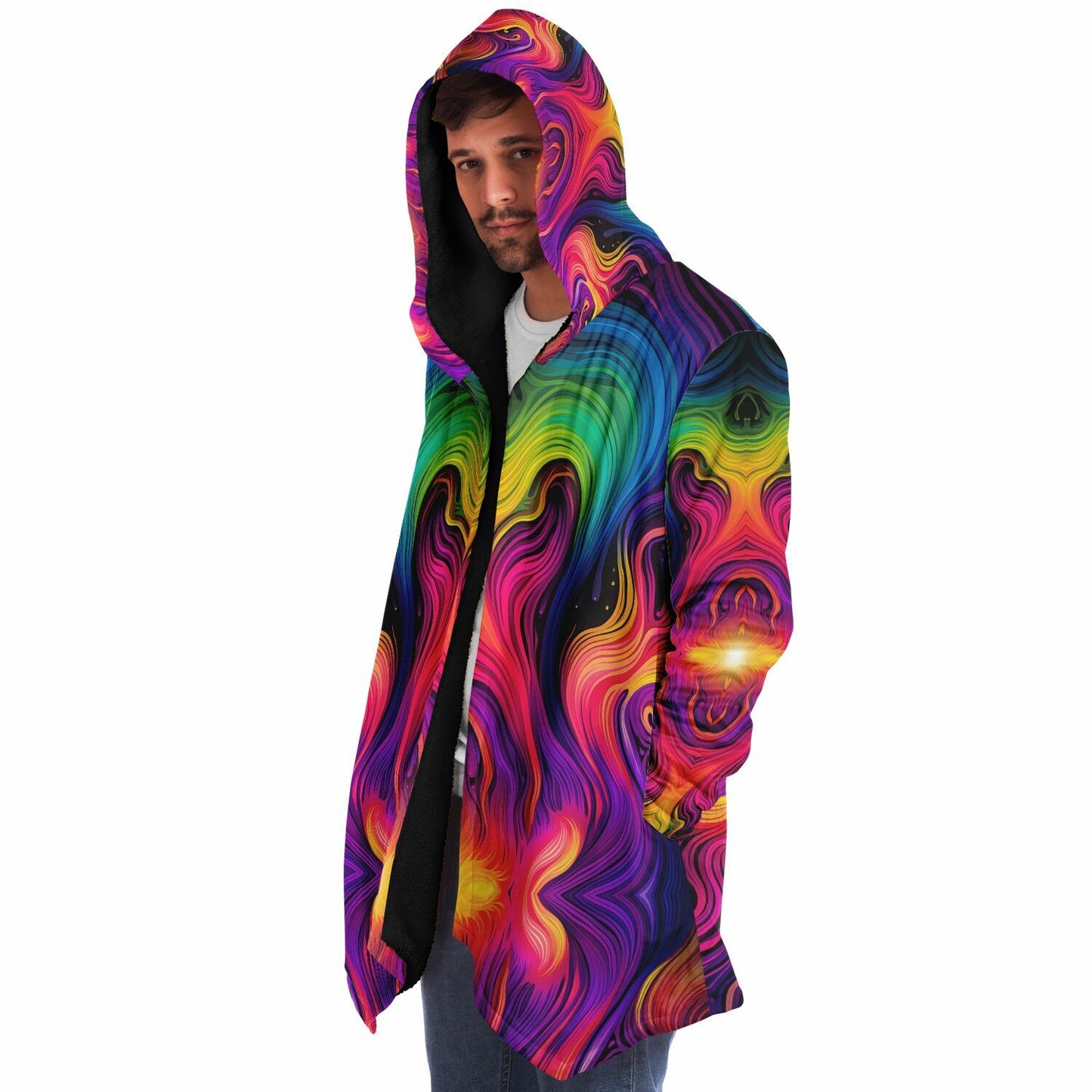 "Cosmic Currents" HOODED CLOAK