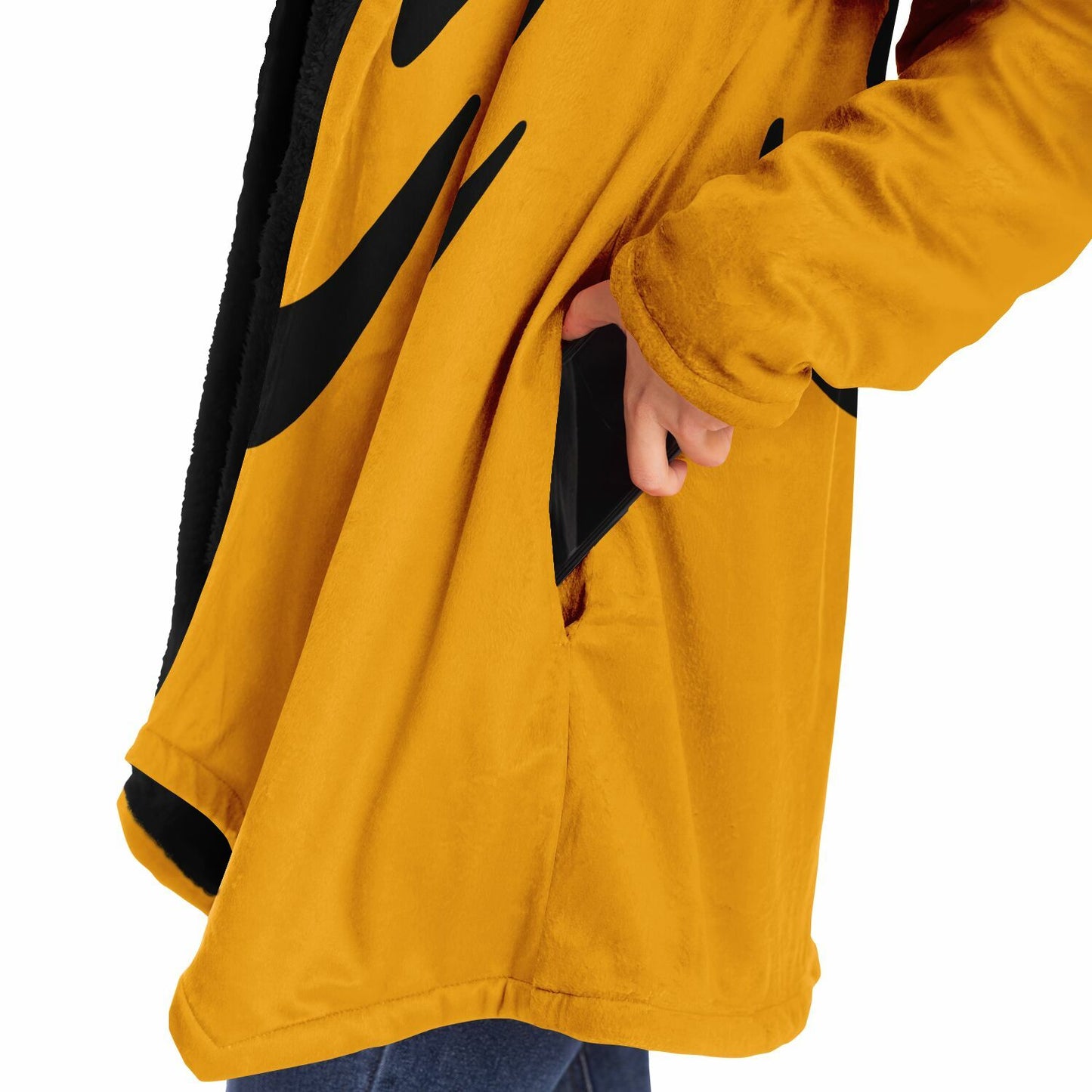 "Yellow Smiley" HOODED CLOAK